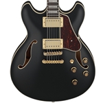 Used Ibanez AS73G Artcore Semi-Hollowbody Electric Guitar, Black Flat