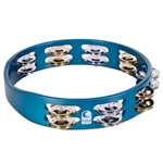 Toca TCT10-OB 10" 8 Double Row, Matte Ocean Blue Tambourine