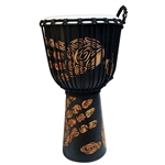 Toca TSSDJ-MHP Street Series Carved Djembe, 10" Medium  - Hand Print