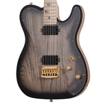Schecter Coal Chamber Meegs PT EX Electric Guitar, Charcoal Burst