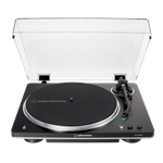 Audio Technica AT-LP70XBT-BS AT-LP70XBT Fully Automatic Belt-Drive Tunrtable w/Bluetooth, Black/Silver