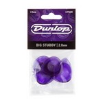 Dunlop 475P2.0 Big Stubby Guitar Picks, 2.0mm Purple 6 Pack