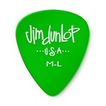 Dunlop 486PML Gels Guitar Pick, Medium Light Green, 12 Pack
