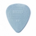 Dunlop 449P.60 Max-Grip Standard Guitar Pick, .60mm Grey, 12 Pack
