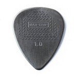 Dunlop 449P1.0 Max-Grip Standard Guitar Pick, 1.0mm Grey, 12 Pack