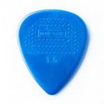 Dunlop 449P1.5 Max-Grip Standard Guitar Pick, 1.5mm Blue, 12 Pack