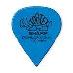 Dunlop 412P1.00 Tortex Sharp Guitar Pick, 1.0mm Blue, 12 Pack