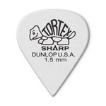 Dunlop 412P1.50 Tortex Sharp Guitar Pick, 1.50mm White, 12 Pack