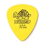 Dunlop 418P.73 Tortex Standard Guitar Picks, .73mm Yellow 12 Pack