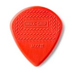 Dunlop 471P3N Maxgrip Jazz Guitar Picks Nylon Red