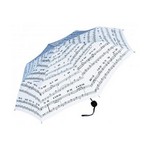 Music Gift UM01 Umbrella White Mini Singing In The Rain