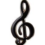 Aim AIMJ81 Pin G-Clef Polished Brass