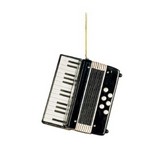 Music Treasures MT463066 3" Black Accordion Ornament