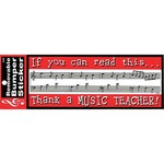 Aim AIM50302 Bumper Sticker - Thank A Music Teacher
