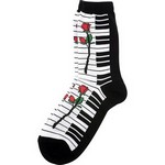 Aim AIM10018 Women's Socks with Keyboard Large Rose