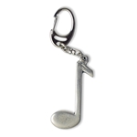 Music Gift KEY22 8th Note Pewter Keychain