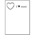 Music Treasures C367P Heart Notepad