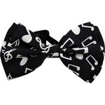 Aim AIM29606 Bow Tie Music Notes Black/white