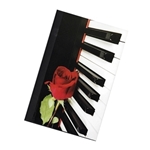 Music Gift JOU3 Piano and Rose Journal