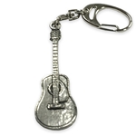 Music Gift KEY33 Acoustic Guitar Pewter Keychain