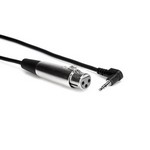 Hosa XVM-110F Camcorder Microphone Cable, XLR3F to Right-Angle 3