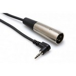 Hosa XVM-110M Microphone Cable, Right-angle 3.5mm TRS to XLR3M, 10 Feet