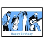 Music Gift GC03 Greeting Card - Happy Birthday Blues
