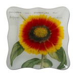 TAG TAG207478 Harvest Sunflower Glass Plate