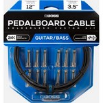 Boss BCK-12 Solderless Pedalboard Cable Kit, 12 Connectors, 12ft Cable