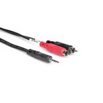 Hosa CMR-2 Stereo Breakout, 3.5mm TRS to Dual RCA Cable