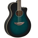 Yamaha APX600-OBB Thinline Cutaway Acoustic/Electric Guitar, Blue Burst