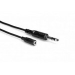 Hosa MHE-3 Headphone Adaptor Cable, 3.5mm TRSA to 1/4 in TRS