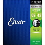 Elixir EL19002 9-42 Optiweb Coating Electric Guitar Strings, Super Light