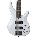 Yamaha TRBX305 5-String Electric Bass Guitar, White
