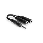 Hosa YPP-111 Y Cable, 1/4 in TS to Dual 1/4 in TSF