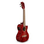 Lanikai QM-RDCET Quilted Maple Red Cutaway Electric Tenor