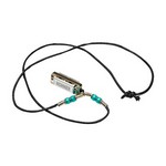 Hohner M38N-LB Mini Harmonica Necklace Light Blue Beads