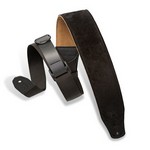 Levy's MRHSP-BLK 2" Black Suede Padded Webbing Right Height Series Strap with RipChord Technology