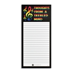 Music Gift CL18 Shopping List Pad Thoughts From A Trebled Mind