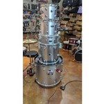 Used DDrums D2 Drum Set with Hardware, Silver