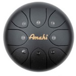 Amahi KLG6-6BK 6" Steel Tongue Drum Black