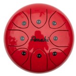 Amahi KLG12-11RD 12" Red Steel Tongue Drum - D Major Pentatonic