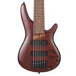 Ibanez SR506EBM SR Standard 6-String Electric Bass Guitar, Brown Mahogany