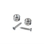 D'Addario PWEP202 Chrome Solid Brass End Pins