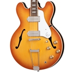 Epiphone Casino (USA Collection) Hollowbody Electric Guitar, Royal Tan