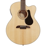 Alvarez AJ80CE-12 Artist Series 12- String Jumbo Acoustic Guitar with Electronics, Natural Gloss