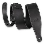 Levy's M17BAS-BLK 2.5”-Wide Butter Leather Guitar Strap in Black