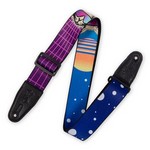 Levy's MPD2-119 2”-Wide Polyester Guitar Strap with Cyber Cat Motif