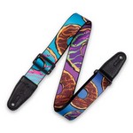 Levy's MPD2-120 2”-Wide Polyester Guitar Strap with Sprinkled & Glazed Donuts Motif