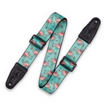 Levy's MPD2-121 2”-Wide Polyester Guitar Strap with Flamingos Motif